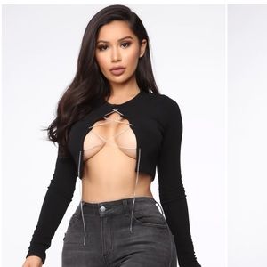 Long Sleeve Crop Top